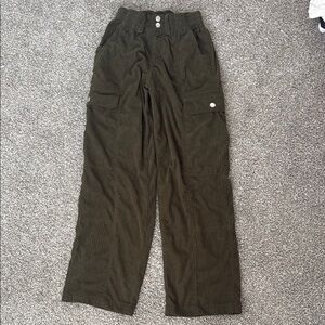 Forever 21 Dark Green Corduroy Straight Leg Pants